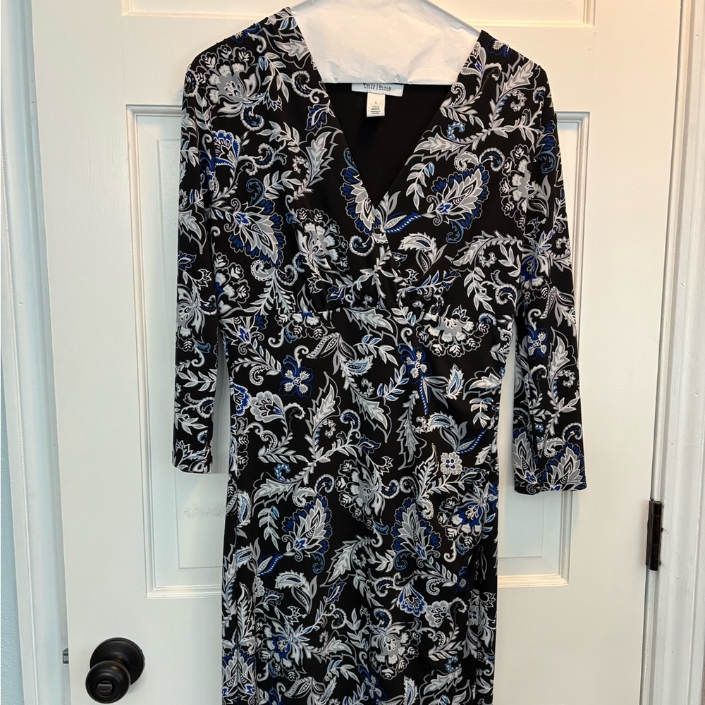 White House/Black Market Wrap Top Dress